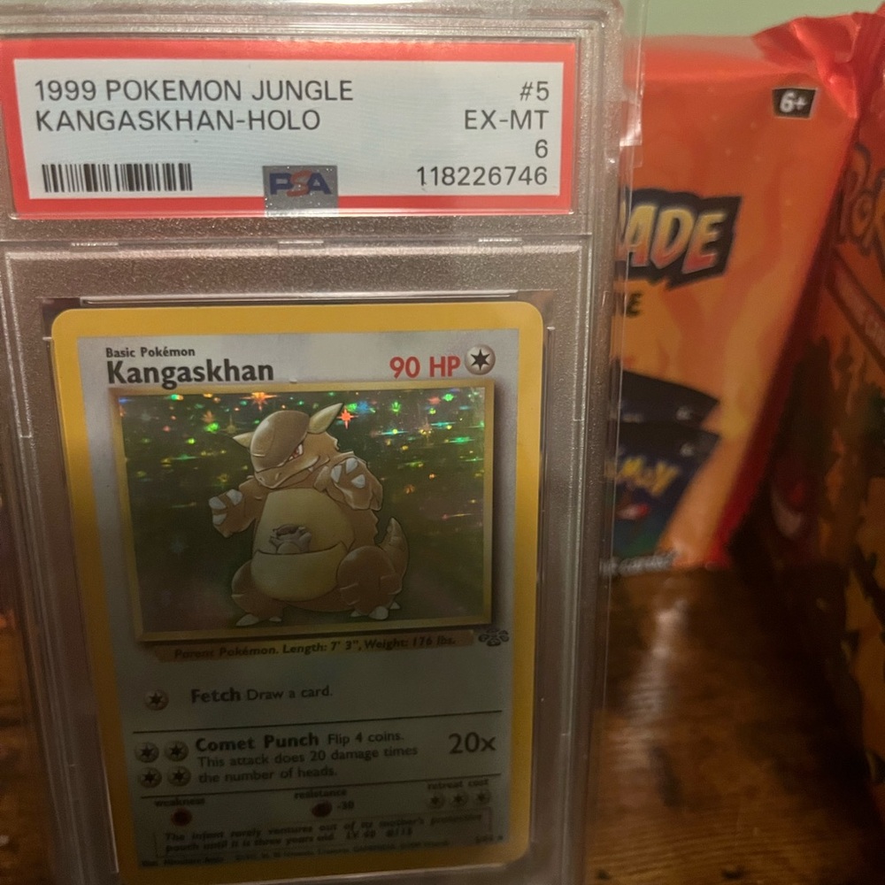 1999 Pokémon Jungle Kangaskhan Holo Card PSA 6
